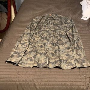 Tom Ford camouflage button up long sleeve